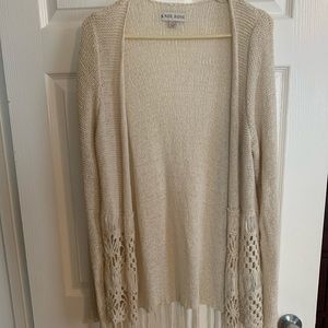 Knox rose tasseled cardigan